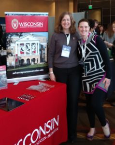 Daryl Harrison, Director of EPD Student Services (left), and Erin Berry, MEM Graduate