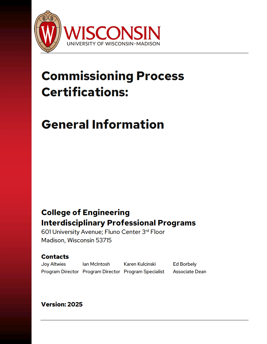 Commissioning Process Certifications